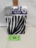 Eleven 22x22 Zebra Pattern bandanas