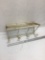 Vintage Wall Hanging Shelf with Towel Holders