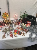 Box Lot/Christmas Lights, Tree Toppers, Tinsel, Christmas Tree Stand, ETC