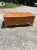 Large 4 Drawer Coffee Table/50in X 28in X 19in