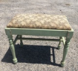 Vintage Painted Piano Stool
