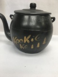 Kookie Kettle Cast Pot Look Cookie Jar