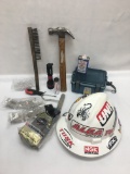 Box Lot/Hammer, Watertight Box, Safety Glasses, Contruction Helmet, ETC