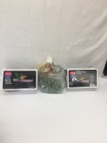 Box Lot/1/2 Gallon Betta View Aquariums and Fish Bowl with Décor Stones