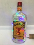 Fireball Whiskey Cinnamon Whiskey Bottle with LED Lights Inside