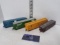 HO Scale, Train car lot, Burlington Northern, Fruit Growers, Great Northern, AT&SF rock car