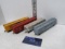 HO Scale, Train car lot, Santa Fe, D&RG, Burlington, Libbys