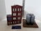 Decor Lot, large Pillsbury building and 4 tower oil silos