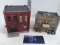 Decor Lot, 2 small buildings, Harrison's and Durham hardware stores