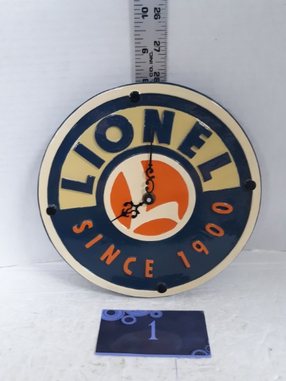 Clock, Lionel Since 1900, Resin, heavy