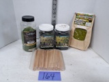 Decorations Lot, Super Turf containers, Flock and turf