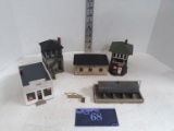 Decor Lot, 4 small buildings and 1 fuel tank