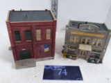Decor Lot, 2 small buildings, Harrison's and Durham hardware stores