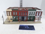 Decor Lot, Medium Building, Row shops with sidewalk and people