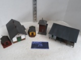 Decor Lot, 5 small buildings, 2 individual sheds, 2 werehouses, and 1 tower