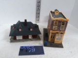 Decor Lot, 2 small buildings, Row shop and Hillside Train station