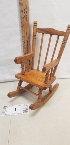 Miniature Wood Rocking Chair