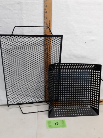 metal mesh tray and metal basket