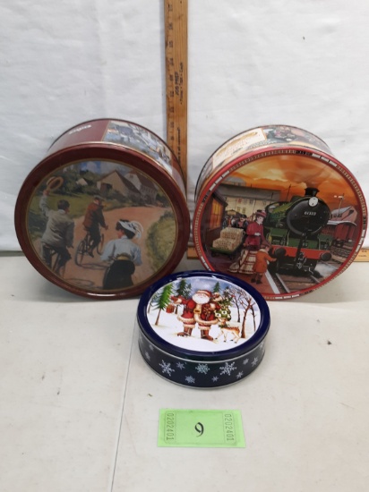 two danish butter cookie tins