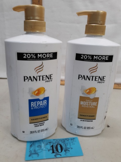 Two bottles Pantene Pro-V Conditioner, Repair and Protect, Daily Moisture Renewal