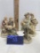 Four figurines, Two Andrea by Sadek, Two Lefton Norman and Elaine