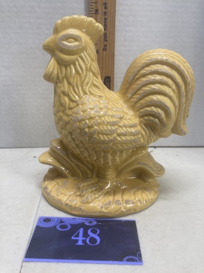 Yellow Ceramic Chicken, ASP 2004 mark on bottom