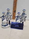 2 ceramic figurines
