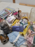 Misc Lot , Figurines, Doll clothes, etc