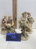 Four figurines, Two Andrea by Sadek, Two Lefton Norman and Elaine