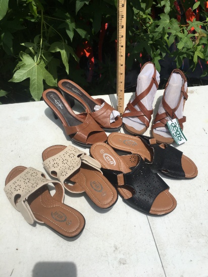 (4) Pair of Ladies Sandles/Shoes (Size 7)