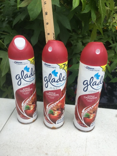 (3) 8oz Glade Apple Cinnamon Sprays