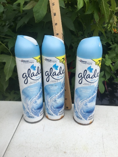 (3) 8oz Glade Powder Fresh Sprays