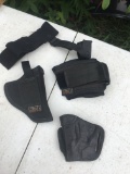 (3) Pistol Holsters/Uncle Mikes Ankle Holster, ETC