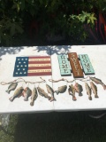 Box Lot/Wooden Wall Décor, Stingers of Wooden Fish