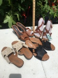 (4) Pair of Ladies Sandles/Shoes (Size 7)