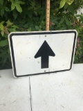 One Sided Arrow Metal Sign