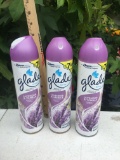 (3) 8oz Glade Lavender & Vanilla Sprays