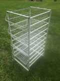 7 Wire Basket Laudry Room/Pantry Storage Rack (Approx 42in Tall)