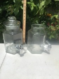 (2) Glass Beverage Dispensers