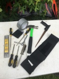 Box Lot of Tools/Hammer, Screwdrivers, Duct Tape, ETC.