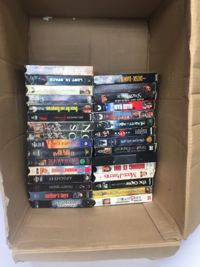 Box Lot/25+ VHS Tapes
