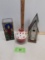 Wooden Church Birdhouse, Glass Candle Holder, Candle with Heart shade