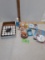 Box lot, DVD, candles, rat traps, etc