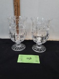 Set of Crystal Candle Holders