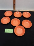 Mallo Ware Orange Fruit Bowls