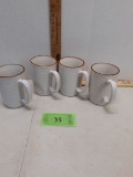 4 Ceramic coffee cups