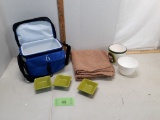 lunch box, ceramic pcs, etc