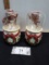 Set of Christmas Ceramic Candle Holders