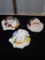 Decorative Plates, Snowman, Santa, Bunny