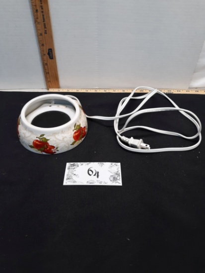 Candle Warmer w/apple shade, works